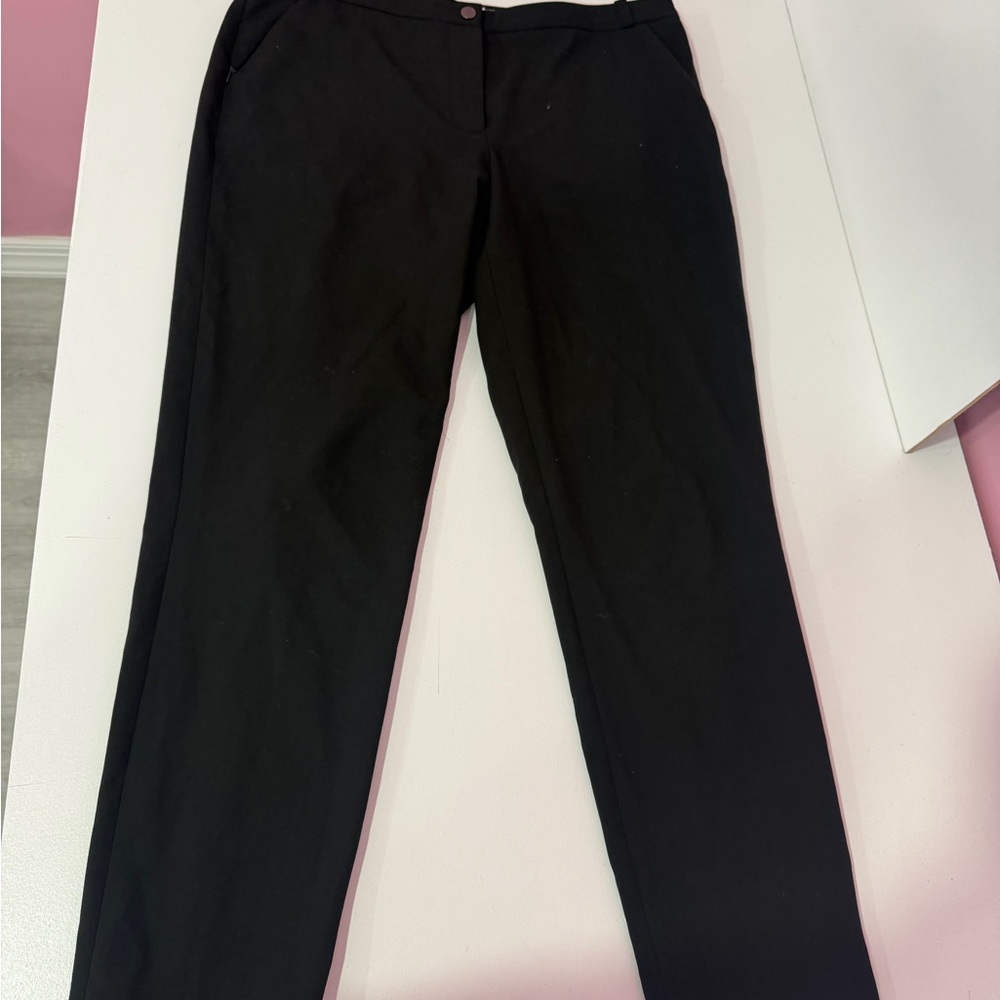 Calvin Klein Black Button-Detail Pants